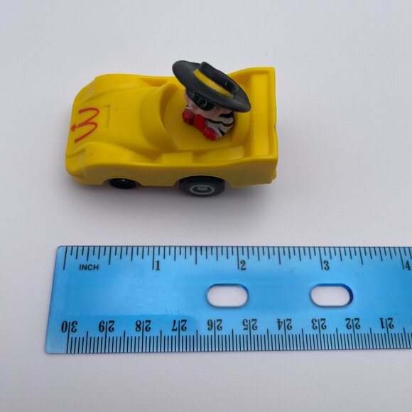 Vintage Hamburglar Toy Car McDonalds Happy Meal 1988 Yellow (SKU: 415TO) - Picture 6 of 6